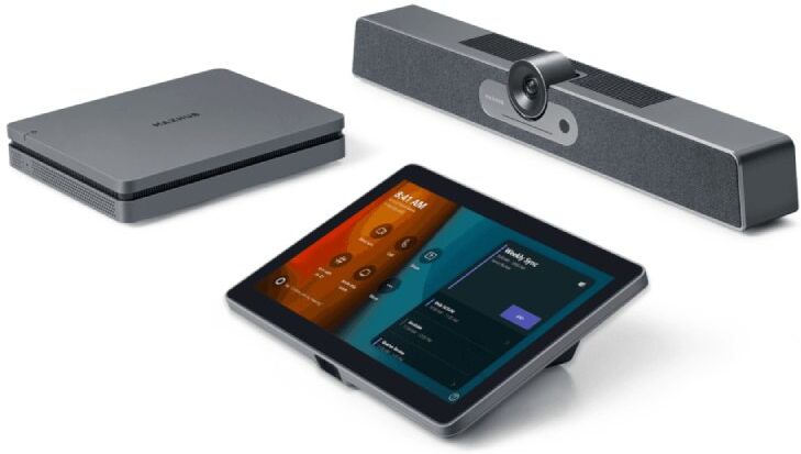 MAXHUB XT10-VB Kit La solution visio complète avec barre vidéo, tablette tactile et mini-PC Windows parfaite pour déployer des salles Microsoft Teams.
