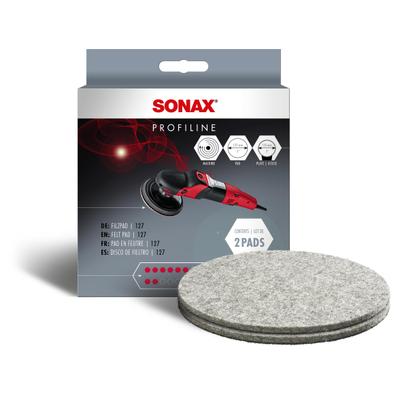 SONAX Aufsatz, Poliermaschine Filz-Pad 127 [2 Stk] 04933000