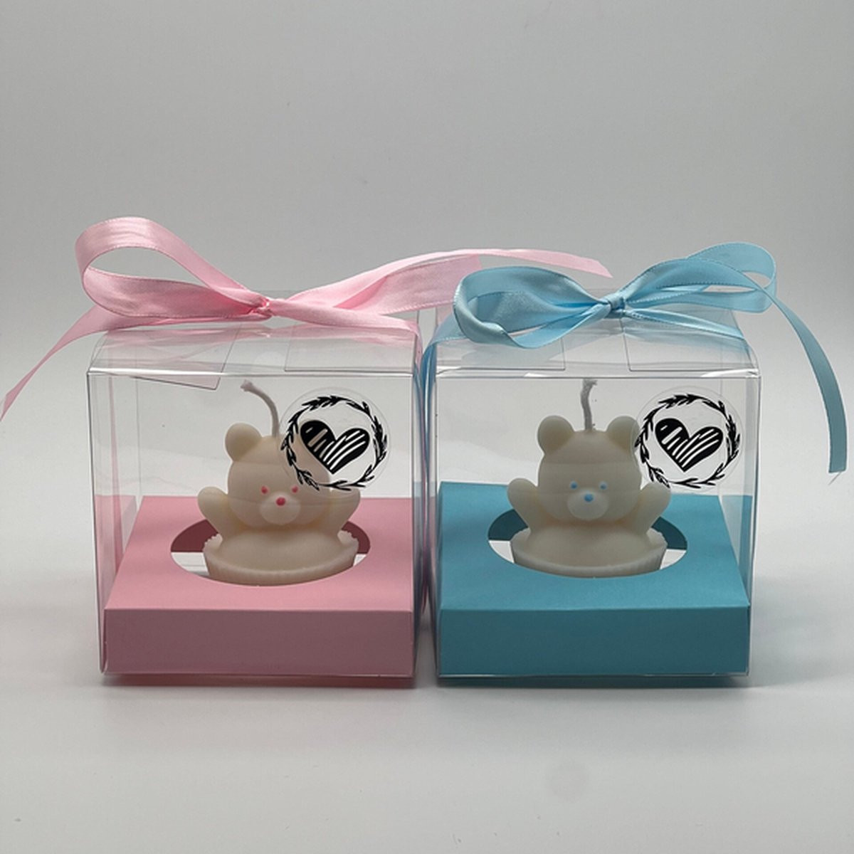 KV designs Baby Geschenkset met Beer in Roze