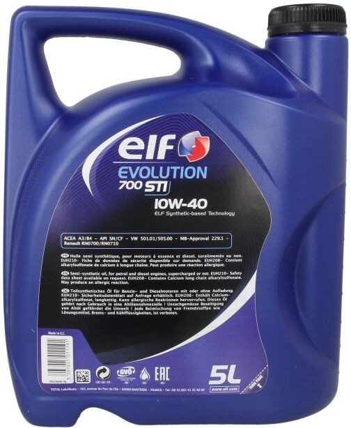 Motoröl ELF 2216282 Evolution 700 STI 10W40 5L
