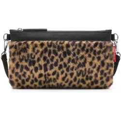 reisenthel mini pouch leo fake fur, Necessaire, Schwarz, Braun