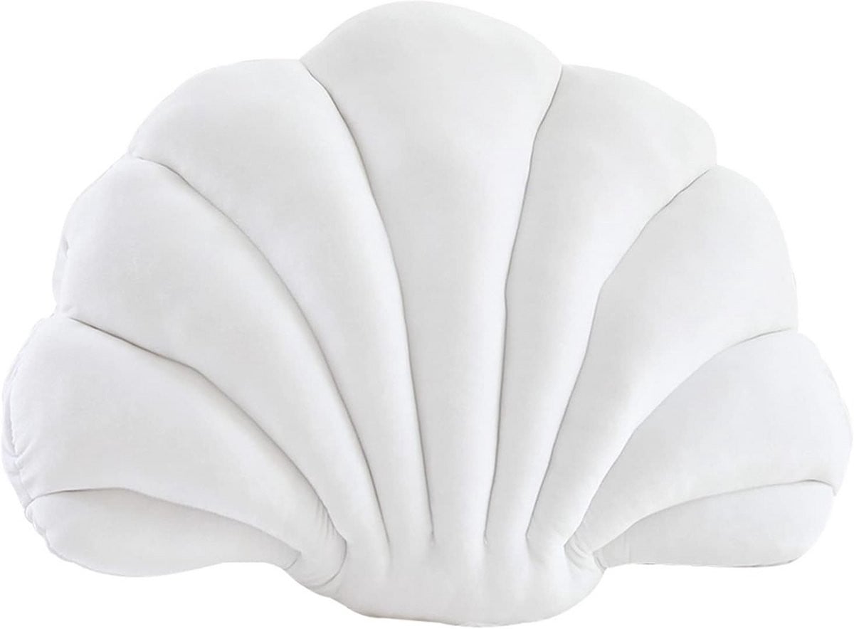 Decoratief Schelpvormig Fluwelen Sierkussen voor Bank en Slaapkamer