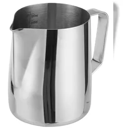 METRO Professional Latte Art Milchkanne mit Füllstrich, Edelstahl, 600 ml