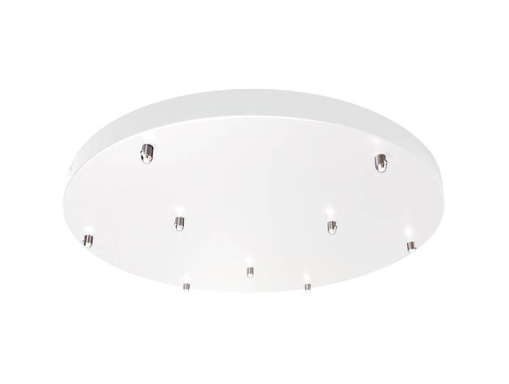 Desinger-Baldachin Giberti Luce Rosone Metall Weiss D: 65 cm, 9-flammig - Baldachin