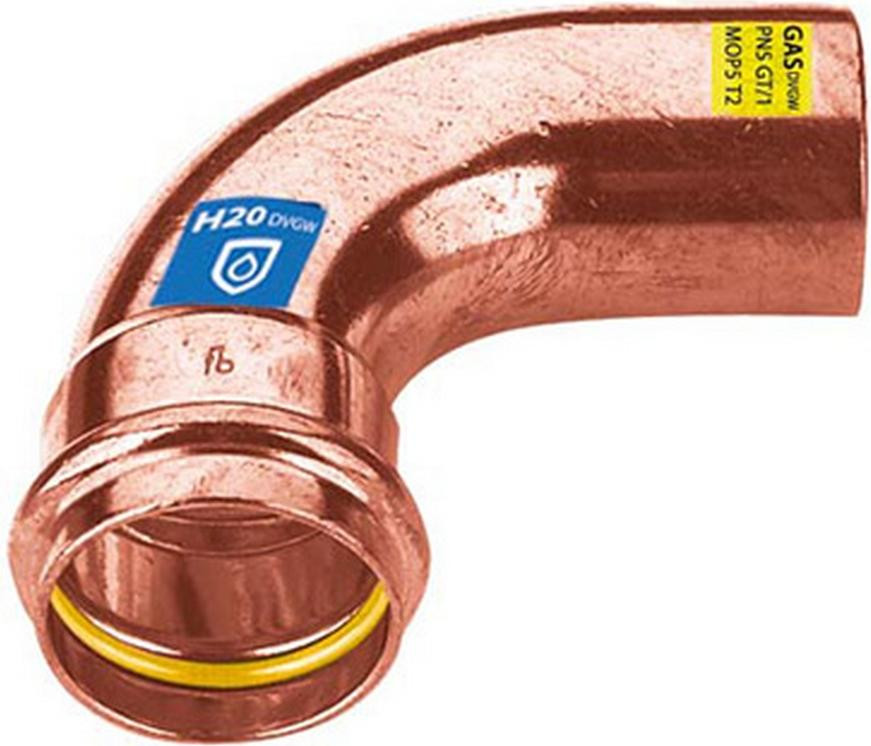 Frabo 28mm bochten 90 graden I/A combifitting DVGW-gekeurd