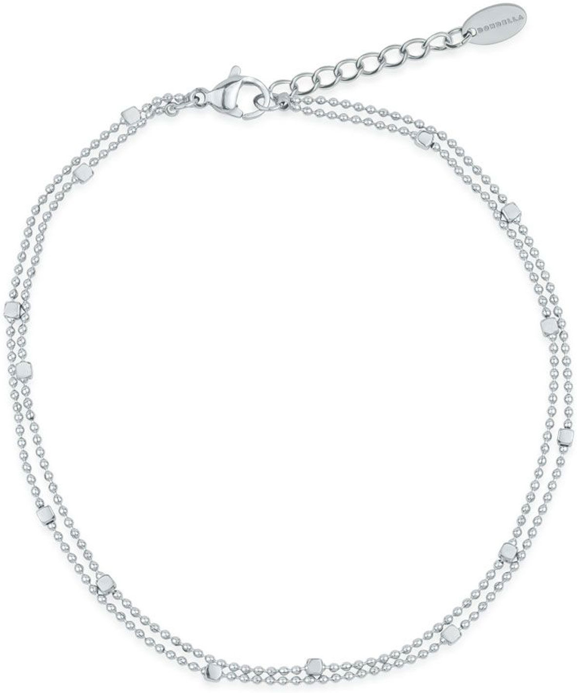 DONDELLA Fléora Silver Anklet 23+3cm