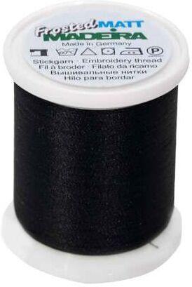 MADEIRA Stickgarn "Frosted Matt", Stärke: 40, 500m-Spule, black