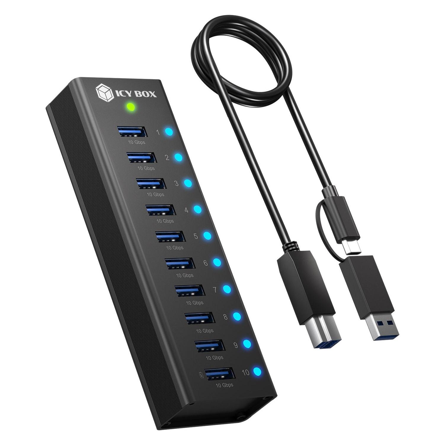 Icy Box IB-AC6110a (10 Ports) (61243)