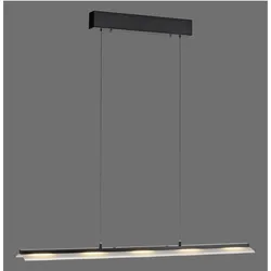 Just Light, Pendelleuchte, LED Pendellampe NELN höhenverstellbar dimmbar per Wandschalter (2900 lm)