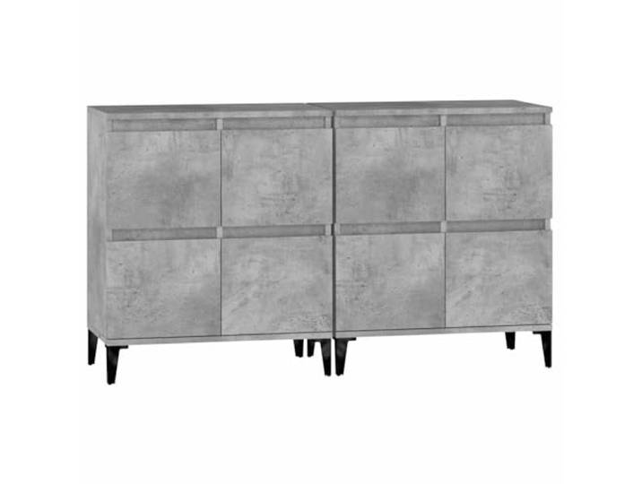 vidaXL Sideboards 2 STK. Betongrau 60x35x70 cm Holzwerkstoff
