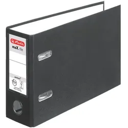 Herlitz Ordner schwarz, 8x18x29 cm