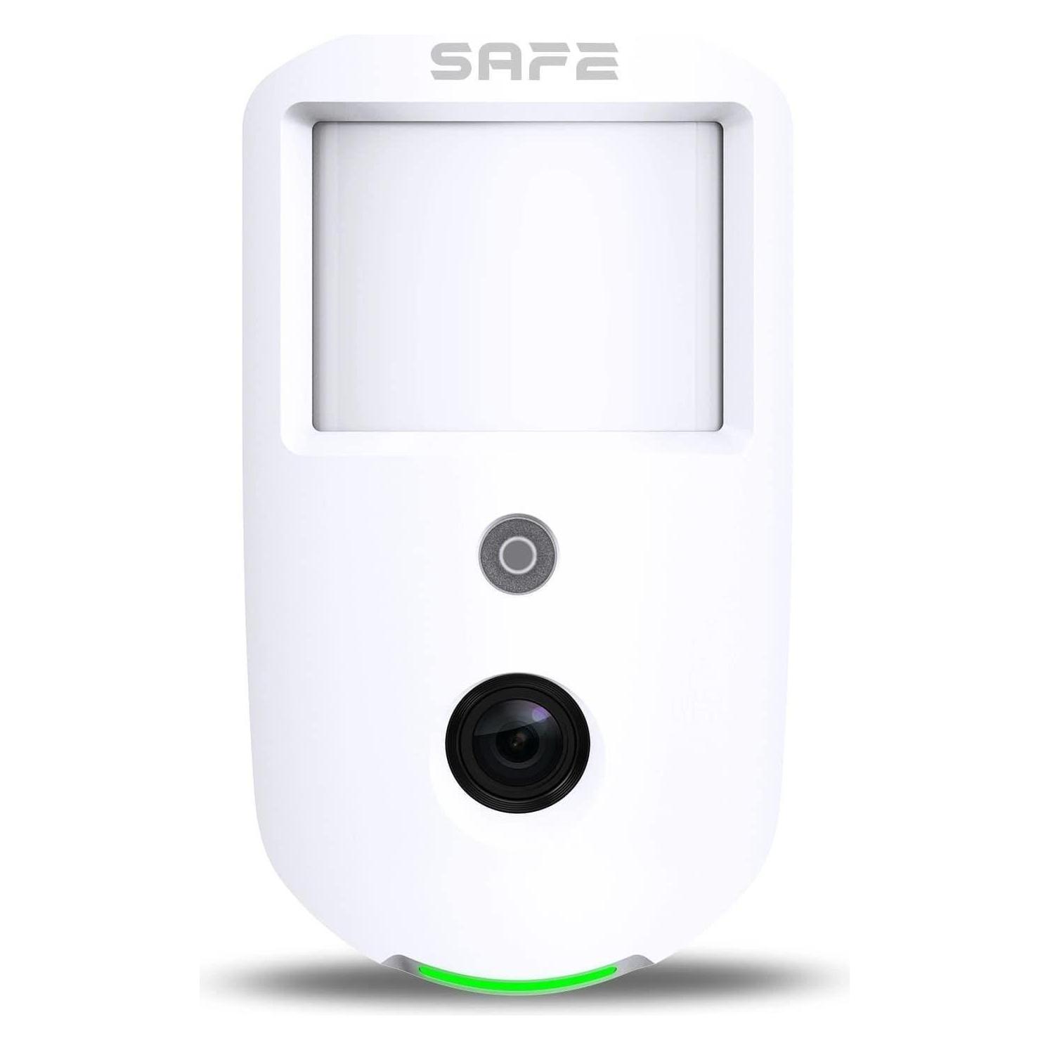 SafeHome SAFE Motion Cam (PhOD) weiss / Kabelloser Dual-PIR-Bewegungsmelder mit Fotokamera (SAFE38450)