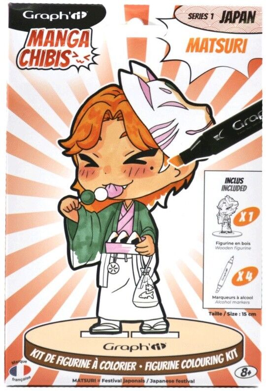 GRAPH'IT Chibis Kit coloriage figurine Matsuri