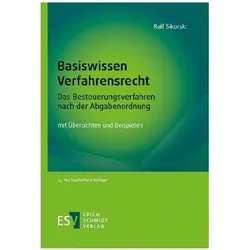 Basiswissen Verfahrensrecht – Das Besteuerungsverfahren nach der Abgabenordnung, Fachbücher von Ralf Sikorski