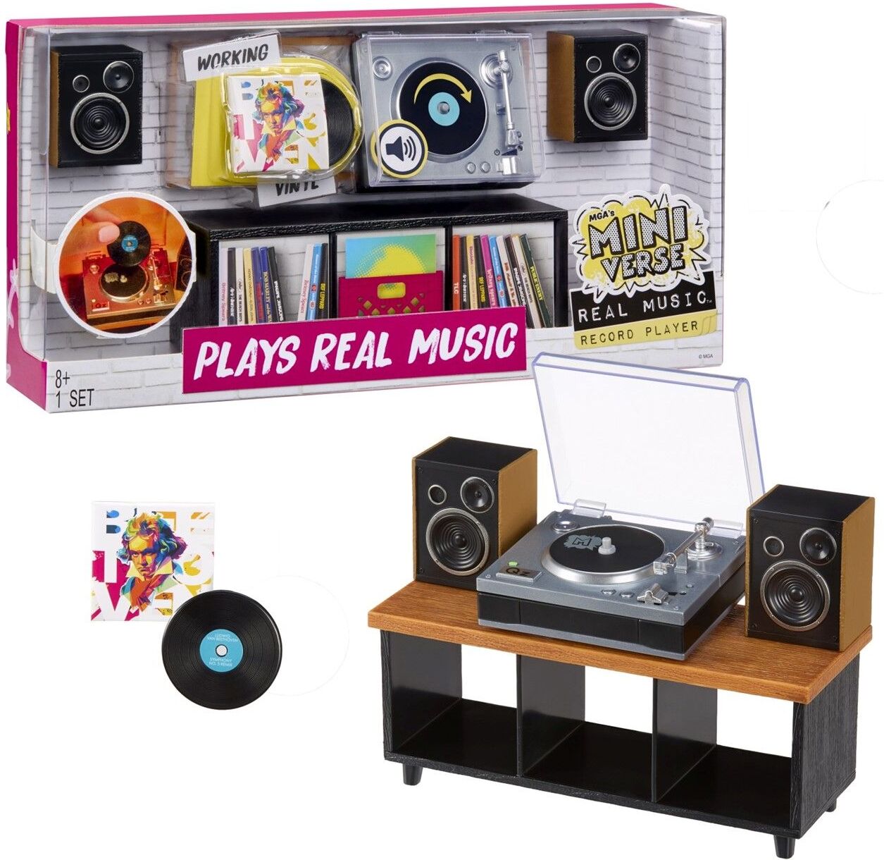 MGA's Miniverse: Real Music - Record Player - Plays Real Music (254249)