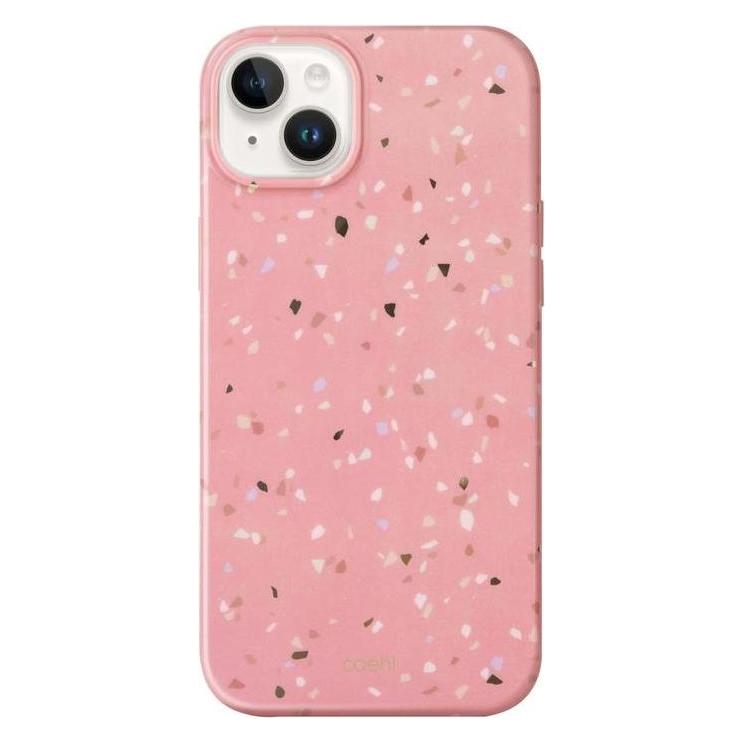 Uniq etui Coehl Terrazzo iPhone 14 6,1" różowy/coral pink (Apple iPhone 13, Apple iPhone 14, Apple iPhone 15) (Uni000779-0)
