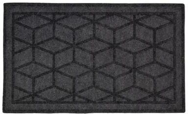 Northlight "Gray Diamond Patterned Rectangular Coir Doormat 18"" x 30"" - 30"