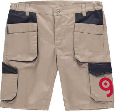 Bermuda multitasche elasticizzati poliestere cotone Personalizzate o neutre Workteam