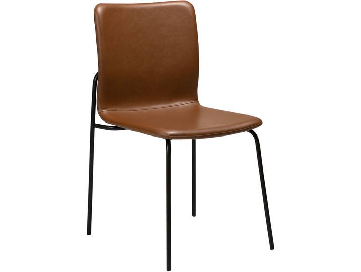 DAN-FORM Stuhl 2er-Set Woof hellbraun Kunstleder