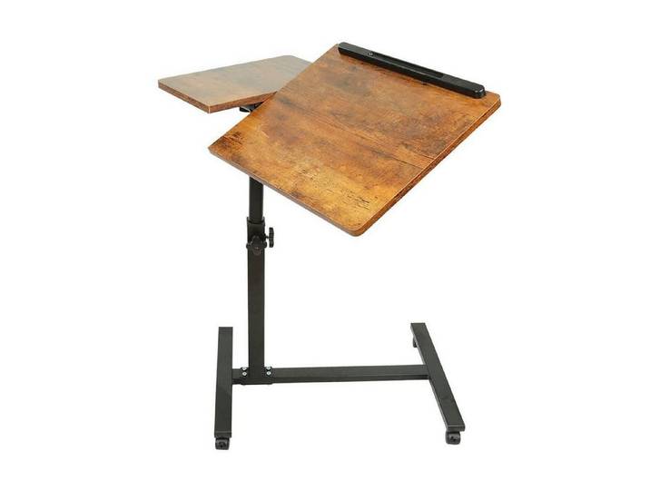 LuxusKollektion Laptoptisch Beistelltisch mit Rollen gelbe Kirsche (1-St)