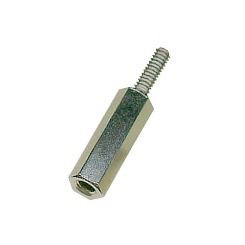 Vogt Verbindungstechnik m30012.01.65M 3x12x5x8x8 Ms ni Abstandsbolzen (L) 12mm M3 Messing vernickelt 250St.