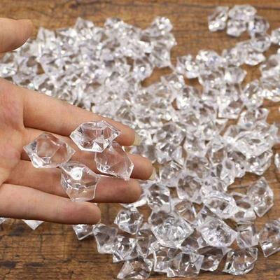 Uplifted Goods Architectural High Fidelity Crystal Transparent Simulation Ice mixed 200pcs