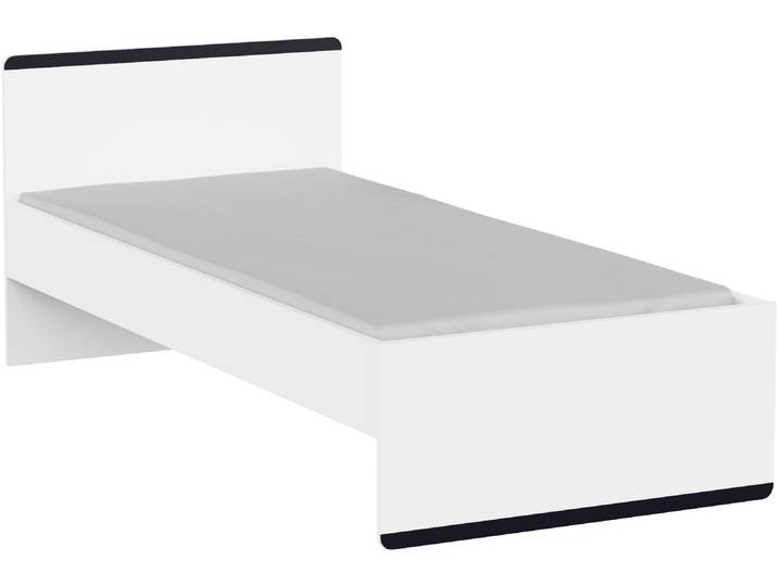 Kinderbett DEMEYERE GROUP REVERSO Bett , weiss (matt weiß), B:95cm H:80,6cm, Betten, Kinderbett, Robustes Bettgestell aus Holz