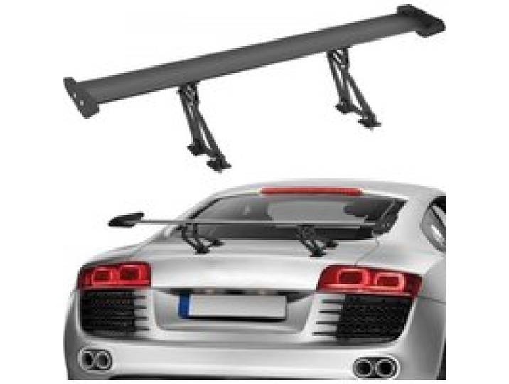 VEVOR GT Wing Autospoiler, 43,3 Zoll Universalspoiler mit Einzeldeck, verstellbares leichtes Aluminium, Auto-Heckspoilerflügel, Rennspoiler BGW/JDM Drift Schwarz