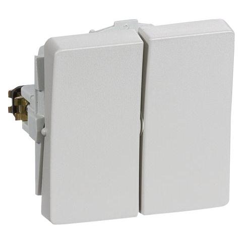 LK Fuga Schutzschalter doppelt, 13A Alter Typ weiss. (5703302160827)