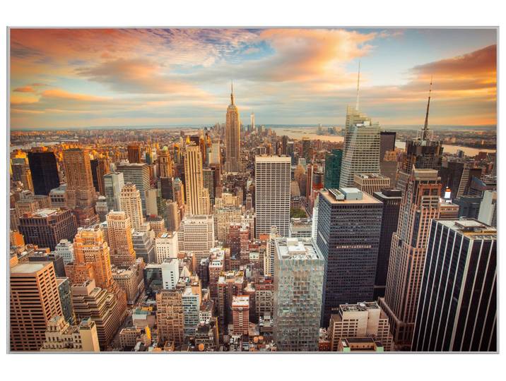Bild mit Rahmen New York Skyline image LAND