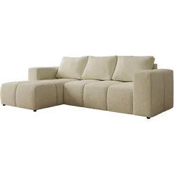 ECKSOFA MONIVA Creme Strukture - Links