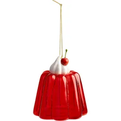 Weihnachtsdekoration Pudding, rot