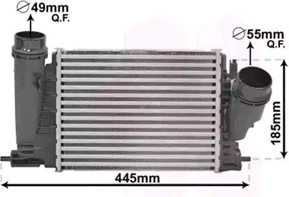 VAN WEZEL 43014701 Intercooler