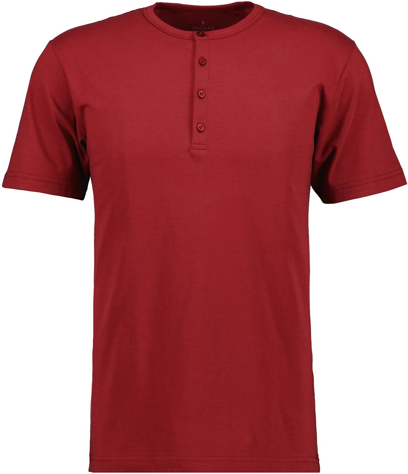 Longshirt RAGMAN, Herren, Gr. 114, rot (bordeauxrot), Jersey, Baumwolle, regular fit, Shirts Longshirt bordeauxrot 114