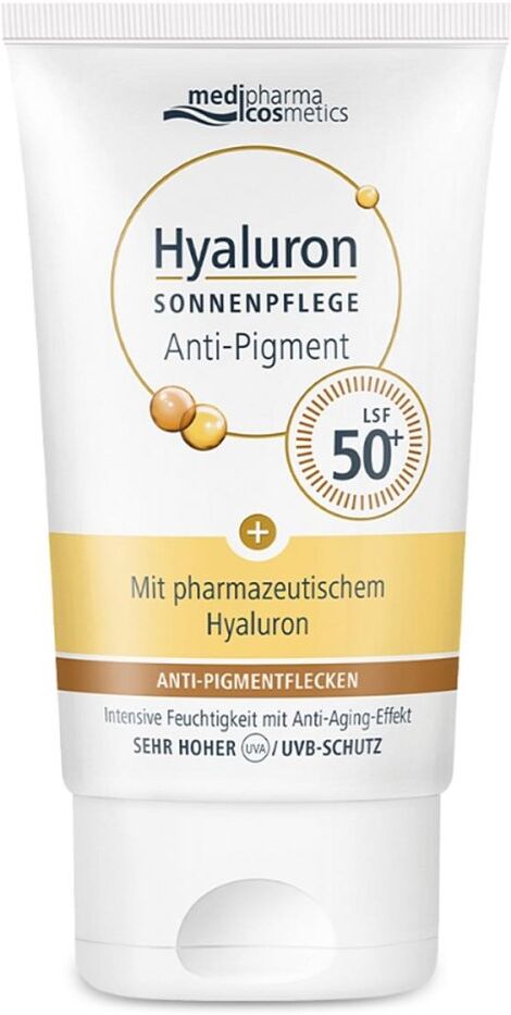 Medipharma Cosmetics Hyaluron Sonnenpflege Gesicht Anti-Pigment & Anti-Age LSF 50
