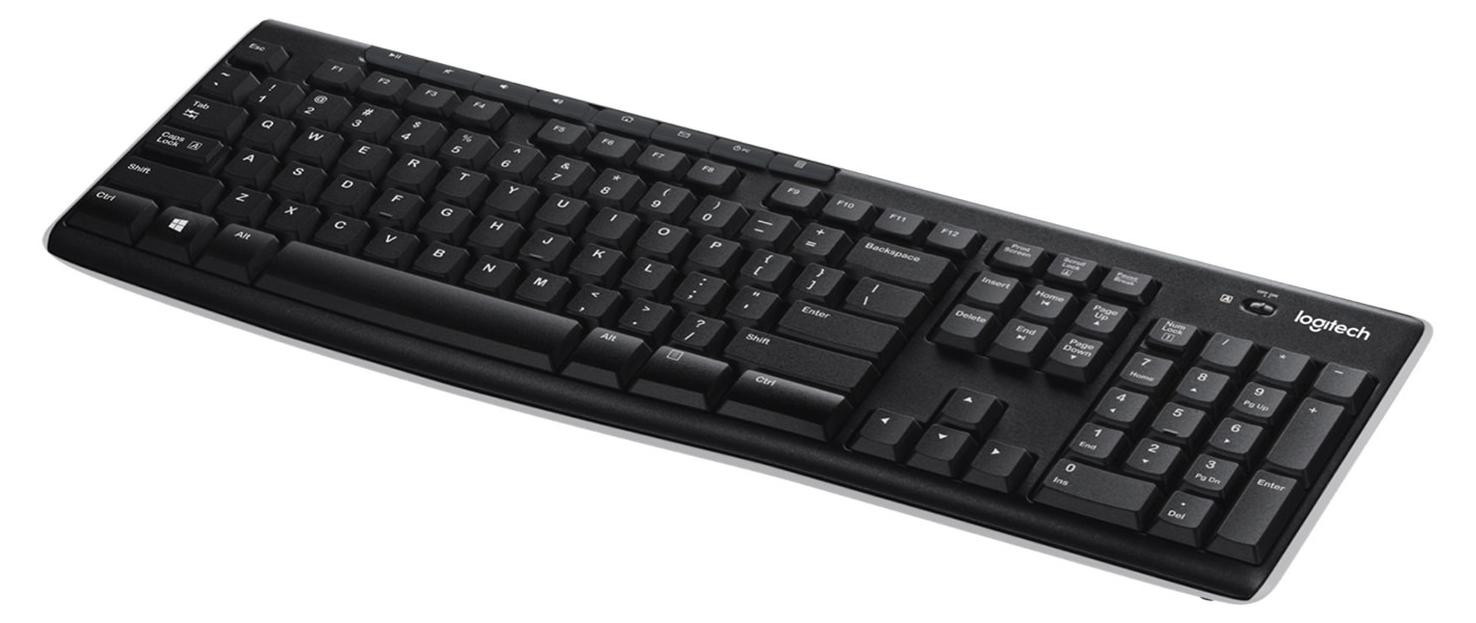 Logitech K270 Draadloos Toetsenbord, QWERTY, Zwart