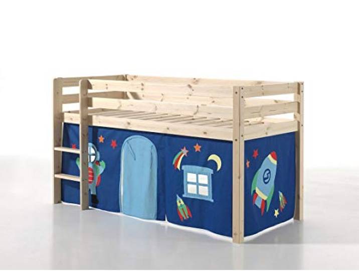 Vipack Bed, grenen, naturel, single