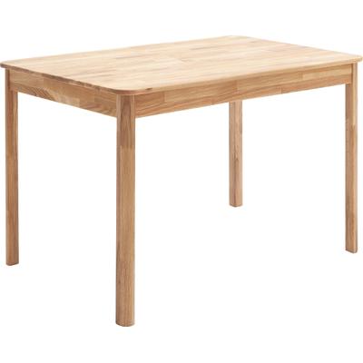 Esstisch MCA LIVING "Oskar", braun (wildeiche, wildeiche, wildeiche), B:120cm H:76cm T:80cm, Tische, Rechteckiger Esstisch Esstisch Holz-Esstische, Massivholztisch, wahlweise in Kernbuche oder Wildeiche
