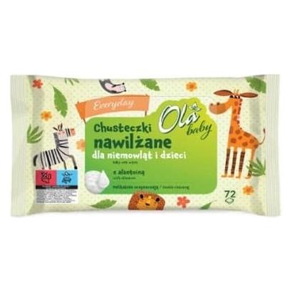 Ola Baby Moist Wipes For Children - 72 Pieces (54061126)