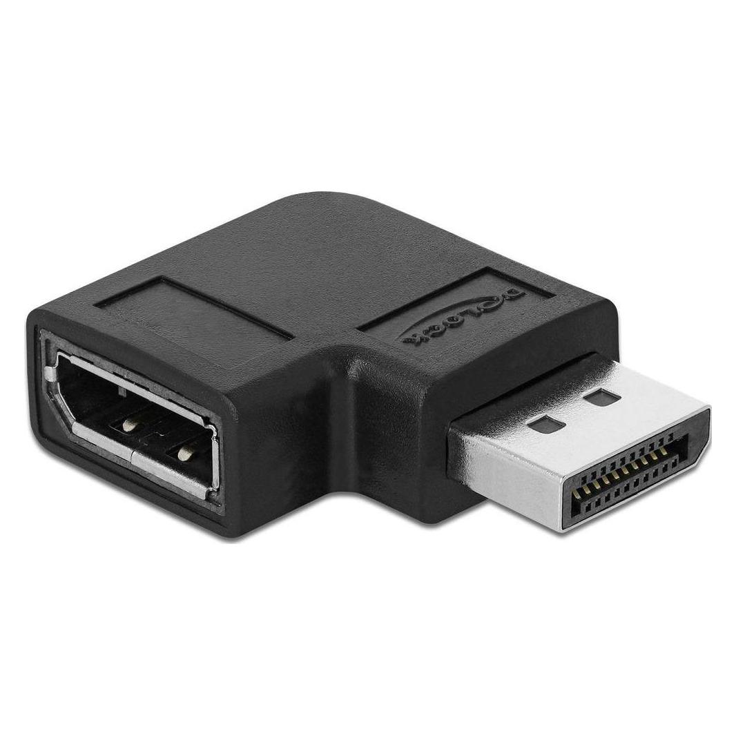 Delock Displayport Adapter, schwarz, 8K/60 (DisplayPort, DisplayPort) (66297)