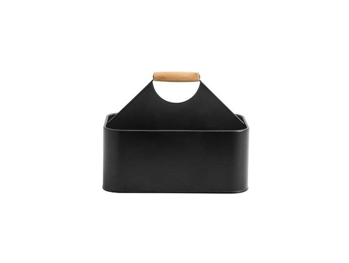 Panier de nettoyage en fer noir, avec poignée, pour détergents et