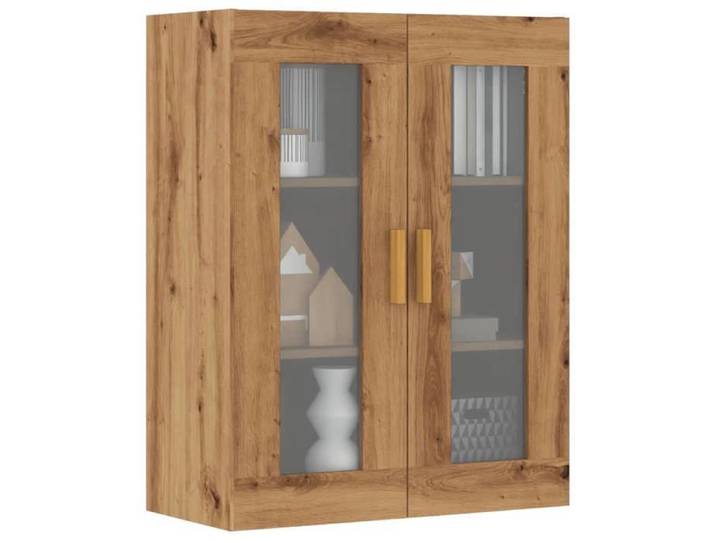 SALE 2025 Vitrine suspendue cuisine - Armoire murale suspendue chêne artisanal 69 5x34x90 cm 24 9 Kg 8753