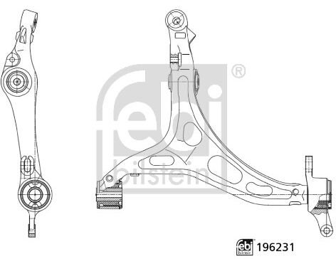 Febi Bilstein Lenker, Radaufhängung 196231 Vorderachse Links Für Jeep Dodge