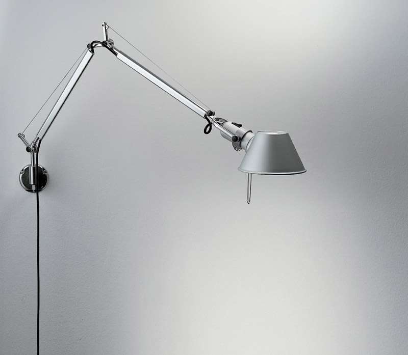 Artemide Tolomeo Mini Wandleuchte (aluminium, Standard-Fassung) aluminium | Standard-Fassung A005910+A025150