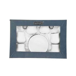 Mulex 12 Teiliger Set Mokkatassen mit Untertasse aus Porzellan Mokkaservice 100 ml