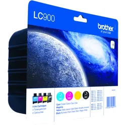 Brother LC-900VALBP (LC-900VALBP) Druckerpatrone – black-tri-color – Originalprodukt (Multipack)