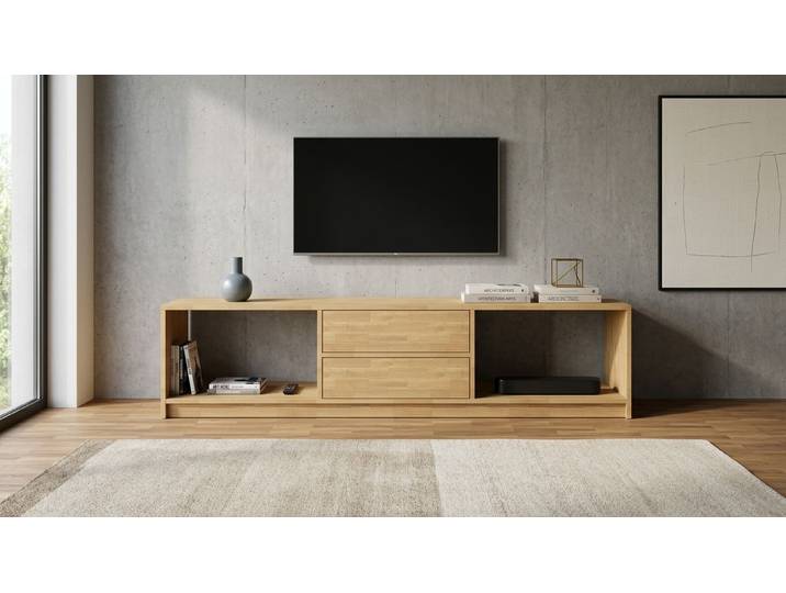 TV Schrank aus Massivholz von Pickawood Esche Natur geölt
