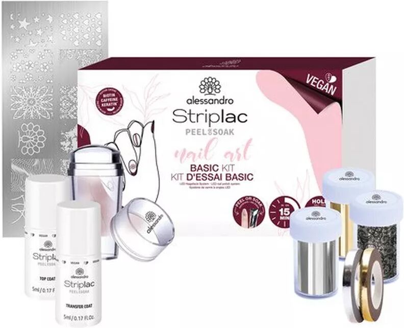 Alessandro - Striplac Nail Art Basic Kit, Set, Multicolor
