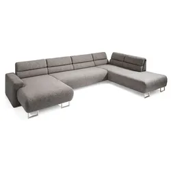 Segmüller Werkstätten Wohnlandschaft Maxime02 Stoff Braun Graubraun