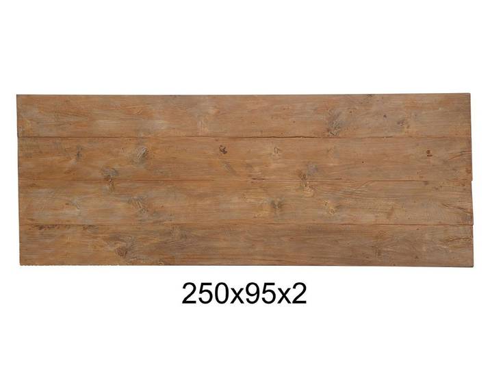 Tischhelden Tischplatte Teakholzplatte Antik 250x95x2
